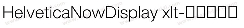 HelveticaNowDisplay xlt字体转换